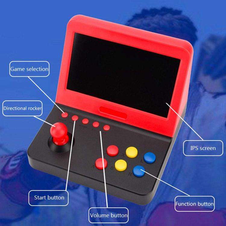 AMPOWN RETRO 7 inch Large Screen Handheld Console Rocker Game Player Open Source Retro Arcade, Wi...