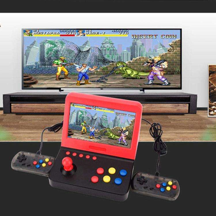 AMPOWN RETRO 7 inch Large Screen Handheld Console Rocker Game Player Open Source Retro Arcade, Wi...