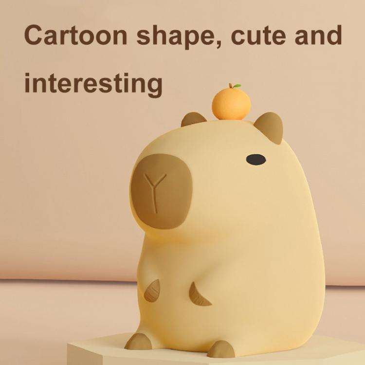 Cute Cartoon Guinea Pig Night Light Ornaments Children Silicone Pat Light(DS-CPBR-01)