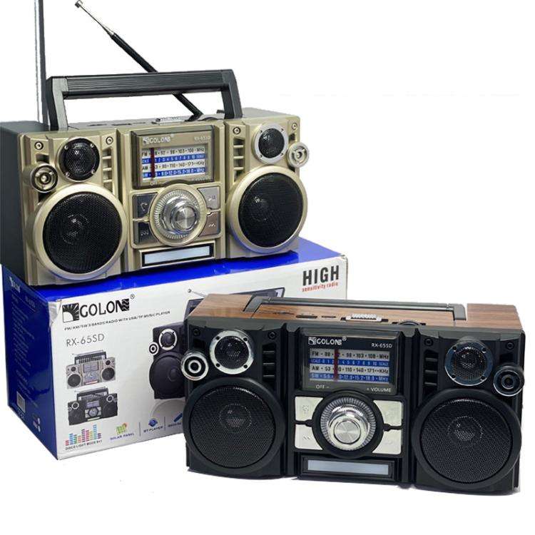 COLON RX-65SD Solar Charging Stereo FM Radio Wireless Bluetooth Speaker(Random Color Delivery)