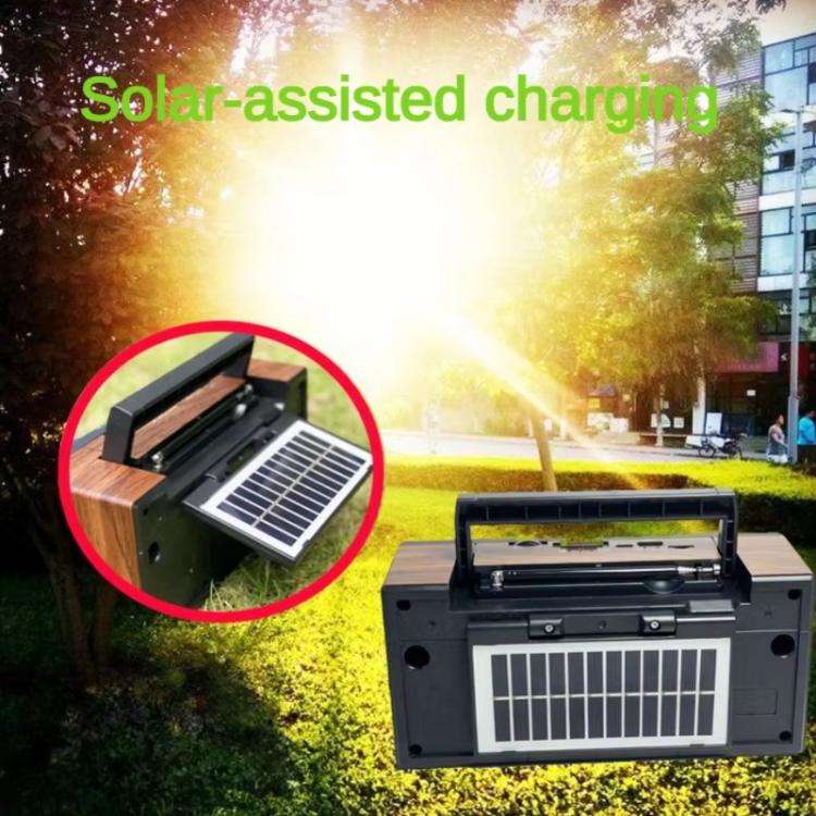 COLON RX-65SD Solar Charging Stereo FM Radio Wireless Bluetooth Speaker(Random Color Delivery)