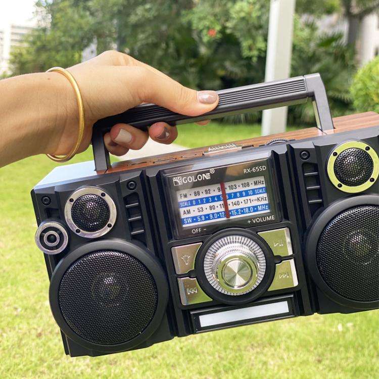 COLON RX-65SD Solar Charging Stereo FM Radio Wireless Bluetooth Speaker(Random Color Delivery)