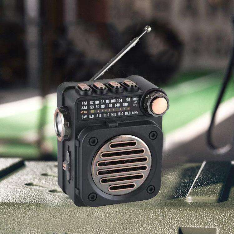 PuXing M8BT Mini Multi-band FM / AM / SW Radio with LED Flashlight