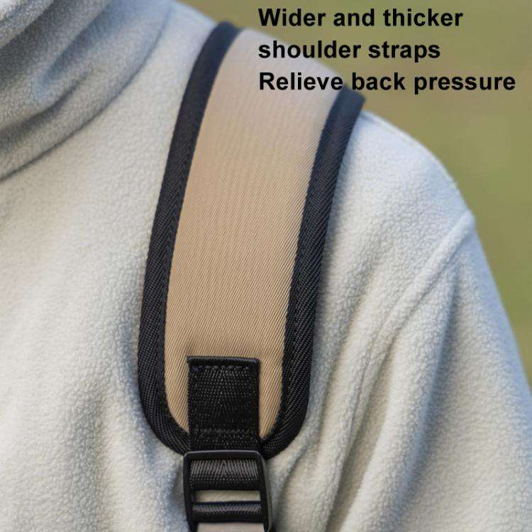Cwatcun D171 Small Large Capacity DSLR Camera Storage Bag Casual Double Shoulder Load Reducing Br...