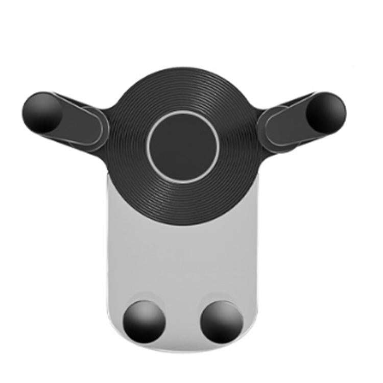 Car Air Outlet Navigation Transparent Gravity Bracket(Black)