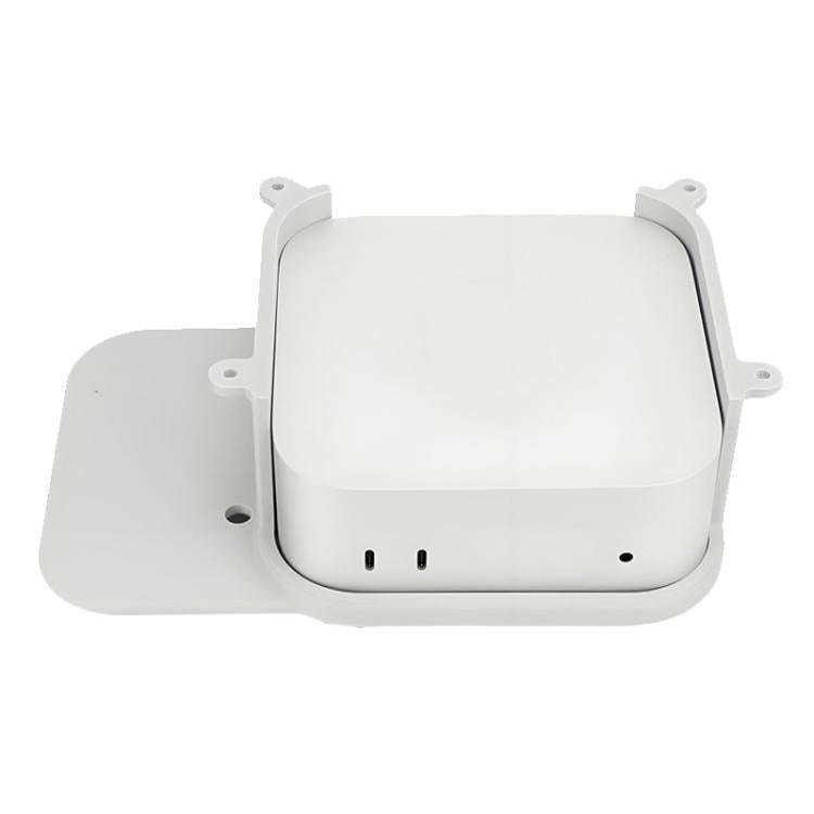 For Mac Mini M4 Under Desk Stand Hanging Wall Perforated Desktop Bracket With Screws(Gray)
