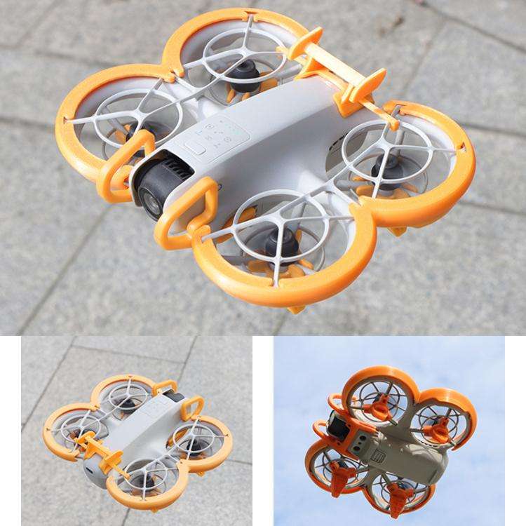 For DJI Neo CQT Impact Protection Cover + Bumper + Folding Stand + Tail Wing 4 In 1 Set(Gray)