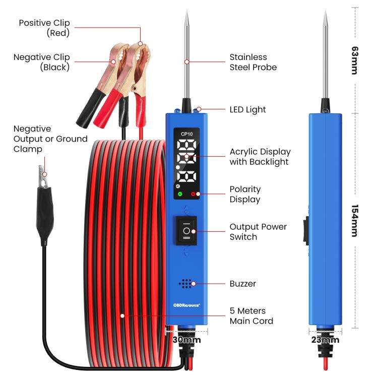 OBDResource 0-80V Multi-Function Portable Automobile Circuit Tester(CP10)