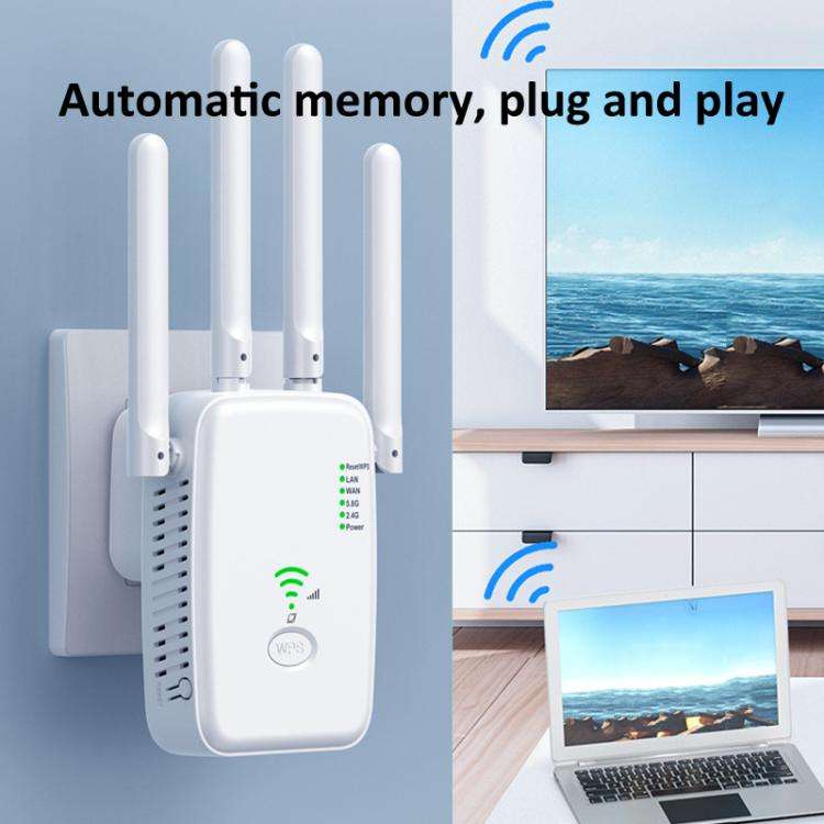 Urant U11 300Mbps 2.4G Wireless Repeater WiFi Signal Amplifier Support WPS Quick Setting EU Plug ...