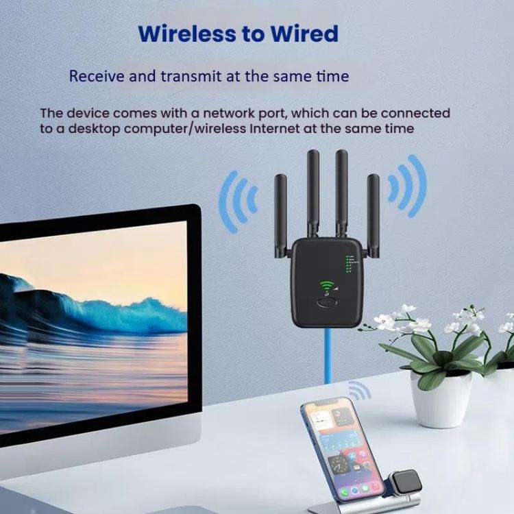 Urant U11 300Mbps 2.4G Wireless Repeater WiFi Signal Amplifier Support WPS Quick Setting US Plug ...