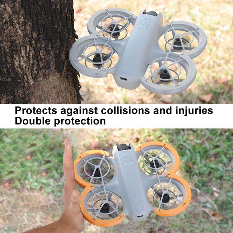 For DJI Neo CQT Paddle Bumper Ring Protective Cover Scratch Resistant Bumper Strips(Gray)