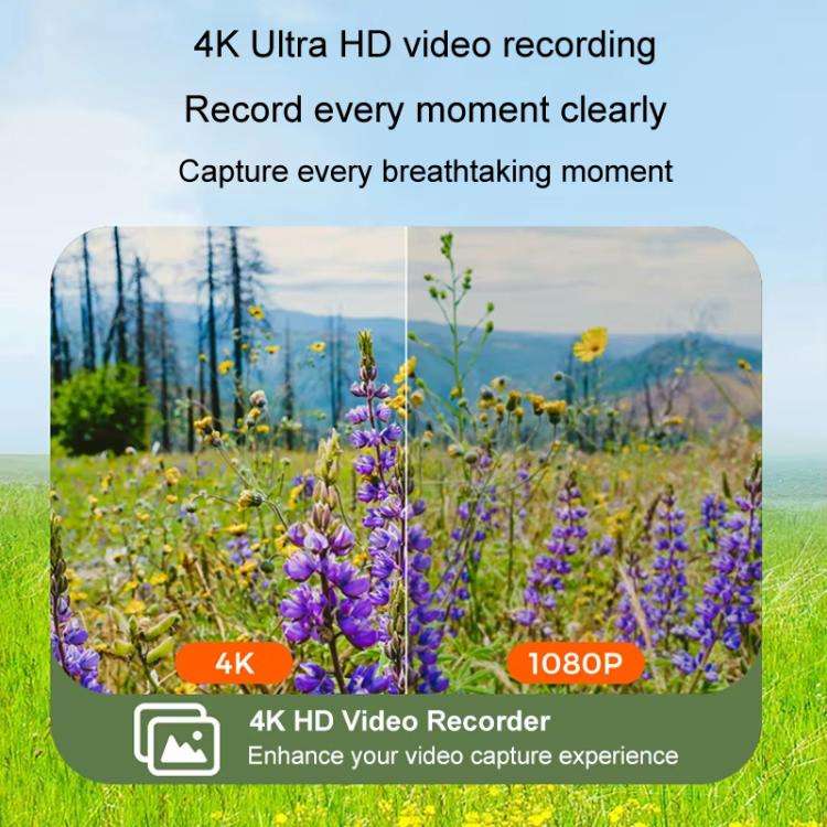 4K HD Touch Screen Digital Micro SLR Camera MP3 DSLR Camcorder 64MP Anti-Shake Vlogging Video Cam...