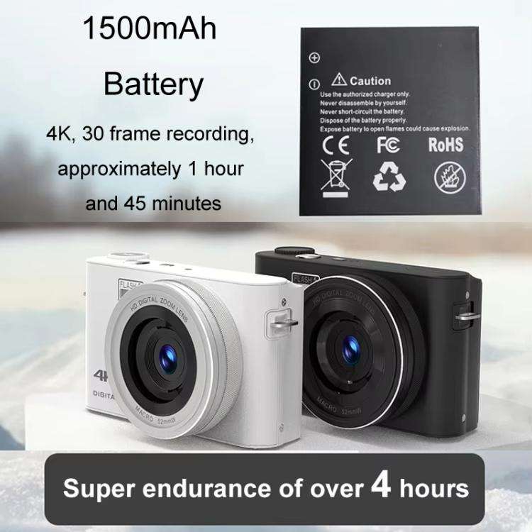 4K HD Touch Screen Digital Micro SLR Camera MP3 DSLR Camcorder 64MP Anti-Shake Vlogging Video Cam...