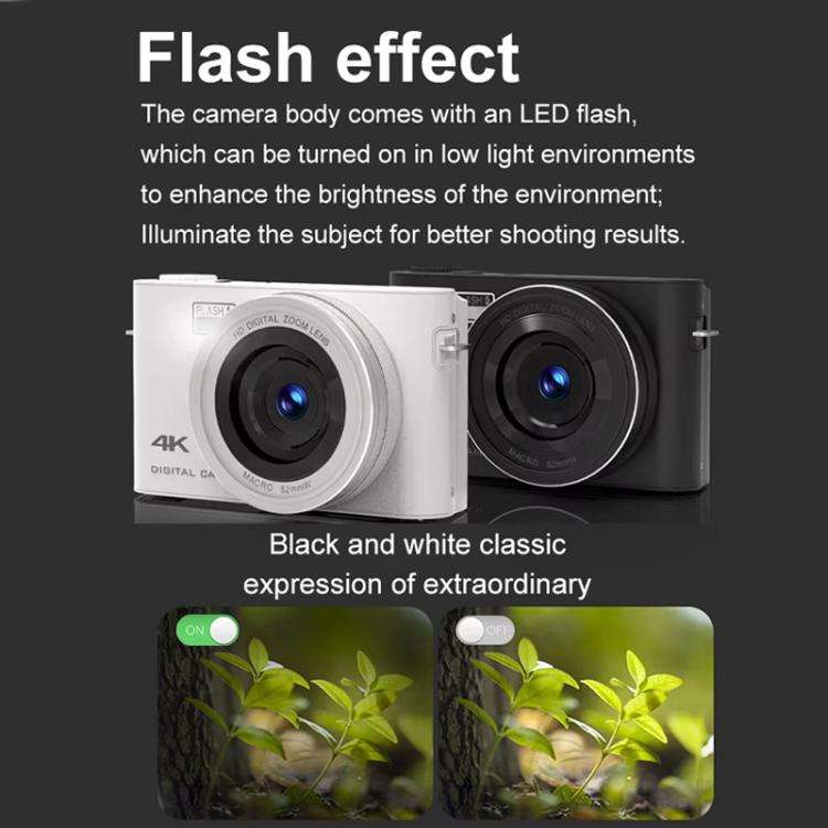 4K HD Touch Screen Digital Micro SLR Camera MP3 DSLR Camcorder 64MP Anti-Shake Vlogging Video Cam...