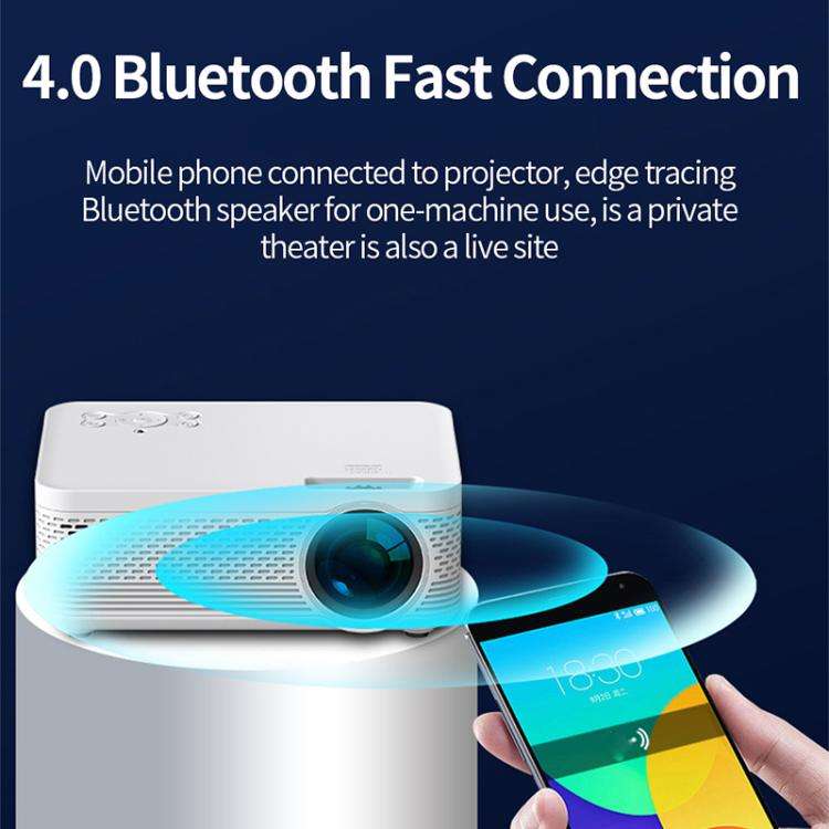 Z01 1080P 5G Bluetooth Projector Android 9.0 System Supports Mirroring Screen AU Plug
