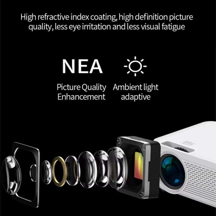Z01 1080P 5G Bluetooth Projector Android 9.0 System Supports Mirroring Screen AU Plug