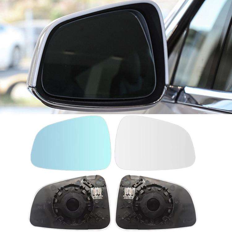 For Tesla Model X Blue Wide Field Of View Anti-glare Rearview Mirror Reversing Lens