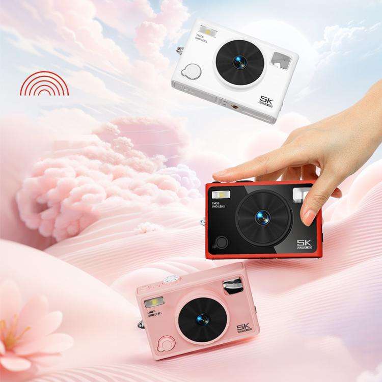 5K Digital Camera WiFi 72MP Dual Lens Auto Focus 18X Digital Zoom Student Color Filters CCD Beaut...