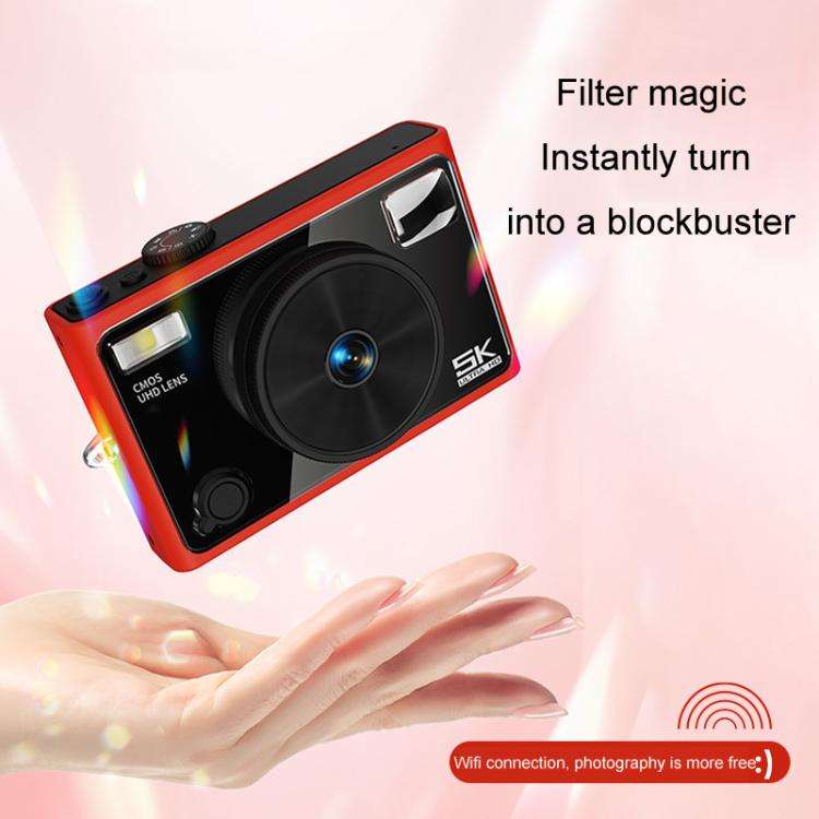 5K Digital Camera WiFi 72MP Dual Lens Auto Focus 18X Digital Zoom Student Color Filters CCD Beaut...