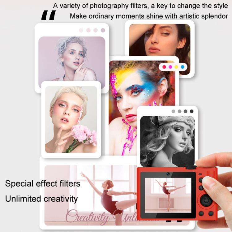 5K Digital Camera WiFi 72MP Dual Lens Auto Focus 18X Digital Zoom Student Color Filters CCD Beaut...