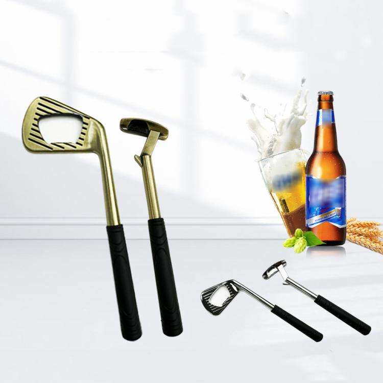 Golf Putter Shape Bottle Opener Zinc Alloy Beer Wine Can Opener, Spec: Silver B Type