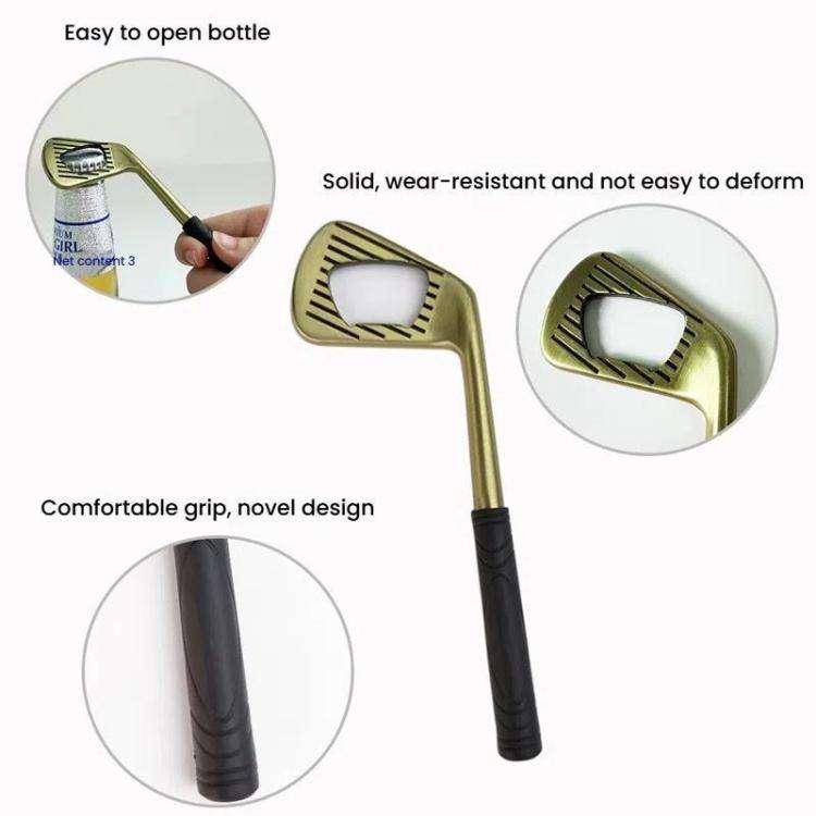 Golf Putter Shape Bottle Opener Zinc Alloy Beer Wine Can Opener, Spec: Silver B Type