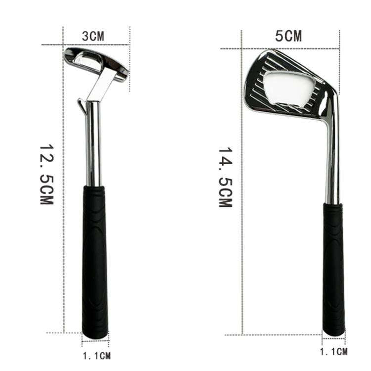 Golf Putter Shape Bottle Opener Zinc Alloy Beer Wine Can Opener, Spec: Silver B Type
