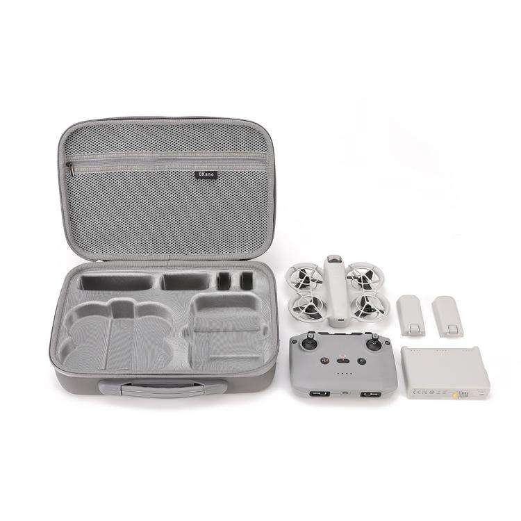 For DJI Neo Fly More Combo BKANO Storage Bag Hard Shell Shoulder Bag(Gray)