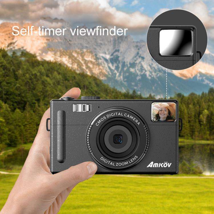 AMKOV CD-R1 24MP HD Pixel Shooting Student Camera 1080P Video Recording CCD Photo Video HD Camera...