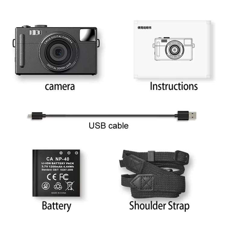 AMKOV CD-R1 24MP HD Pixel Shooting Student Camera 1080P Video Recording CCD Photo Video HD Camera...
