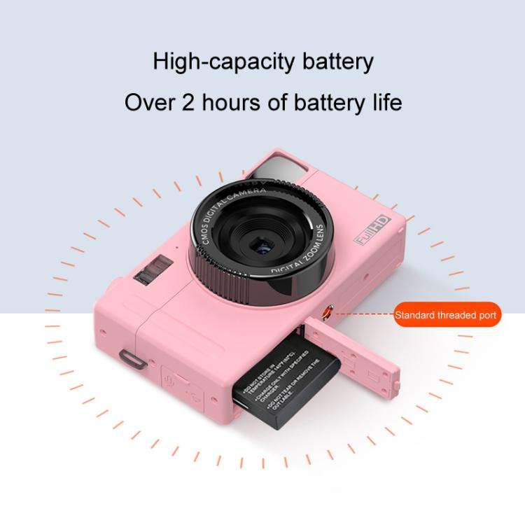AMKOV CD-R1 24MP HD Pixel Shooting Student Camera 1080P Video Recording CCD Photo Video HD Camera...