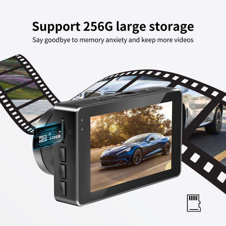 4K+1080P Driving Recorder Dual Front & Rear Recording WIFI Reversing Images(X16)