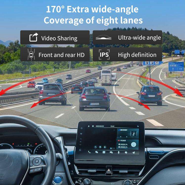 4K+1080P Driving Recorder Dual Front & Rear Recording WIFI Reversing Images(X16)