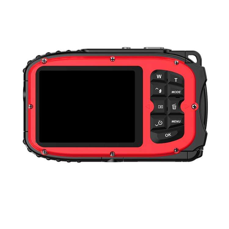 IP68 5m Waterproof Sports Digital Camera Kids Student DV Camera(Red)