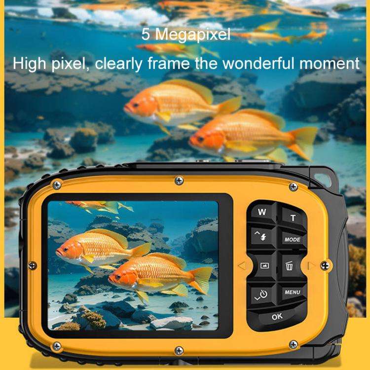 IP68 5m Waterproof Sports Digital Camera Kids Student DV Camera(Blue)