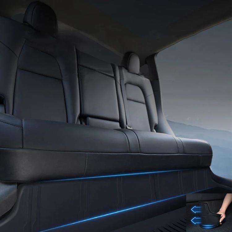 For Tesla Model Y Rear Seat One-Piece Full-Cover Anti-Kick Pads Guard Pad Decoration(4pcs /Set)