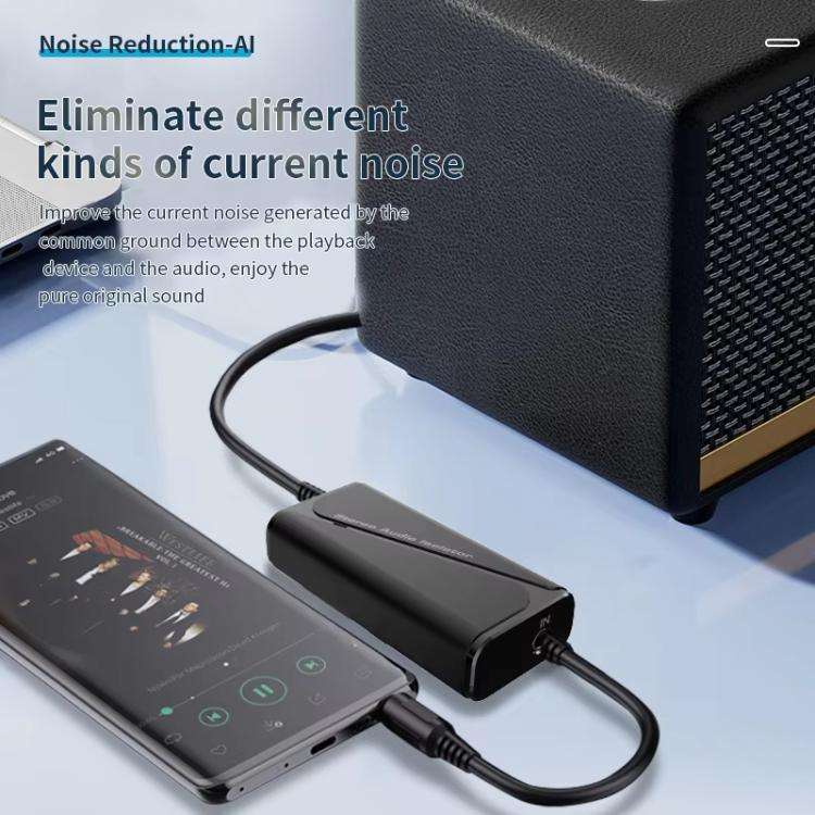 Bluetooth 5.4 Audio Common Ground Isolator Receiver Anti-interference Noise Reducer