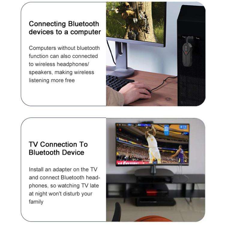 2 In 1 Aux Car Bluetooth 5.4 Audio Receiver Transmitter