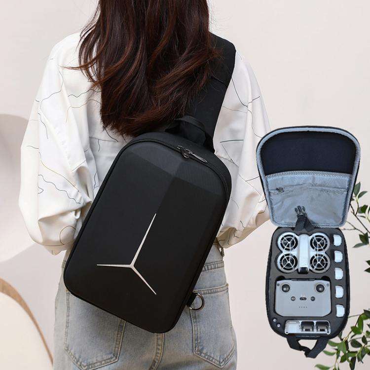 For DJI Neo BKANO NE-005 Portable Shoulder Bag Organiser Chest Bag(Black)