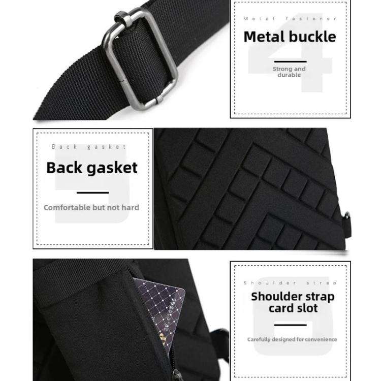 For DJI Neo BKANO NE-005 Portable Shoulder Bag Organiser Chest Bag(Black)