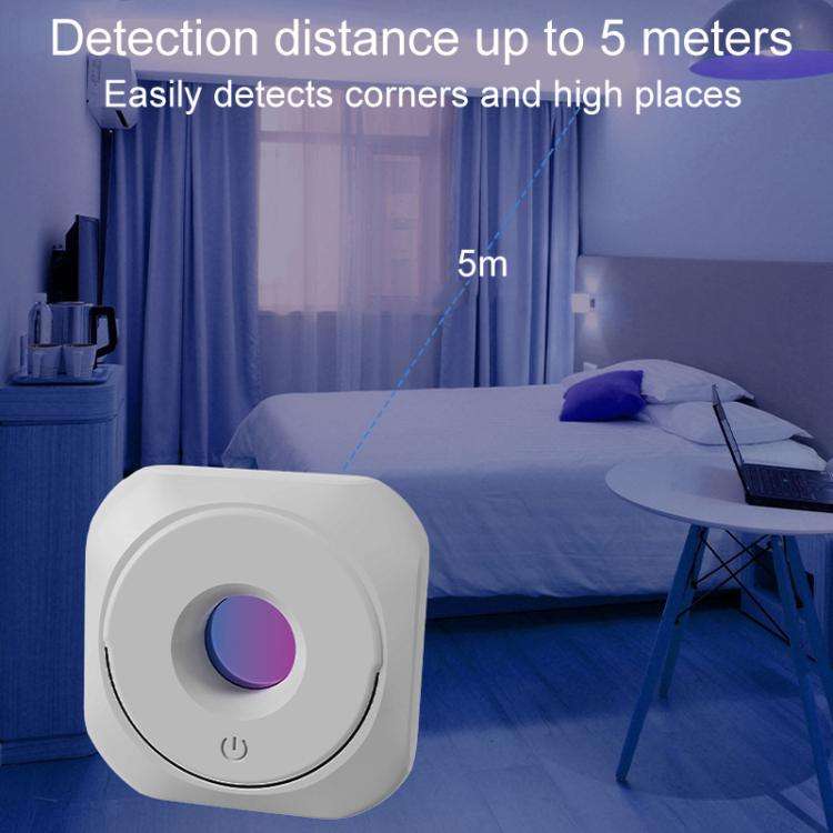Portable Anti-Spying Infrared Detector Hotel Anti-Snooping Inspector(White)