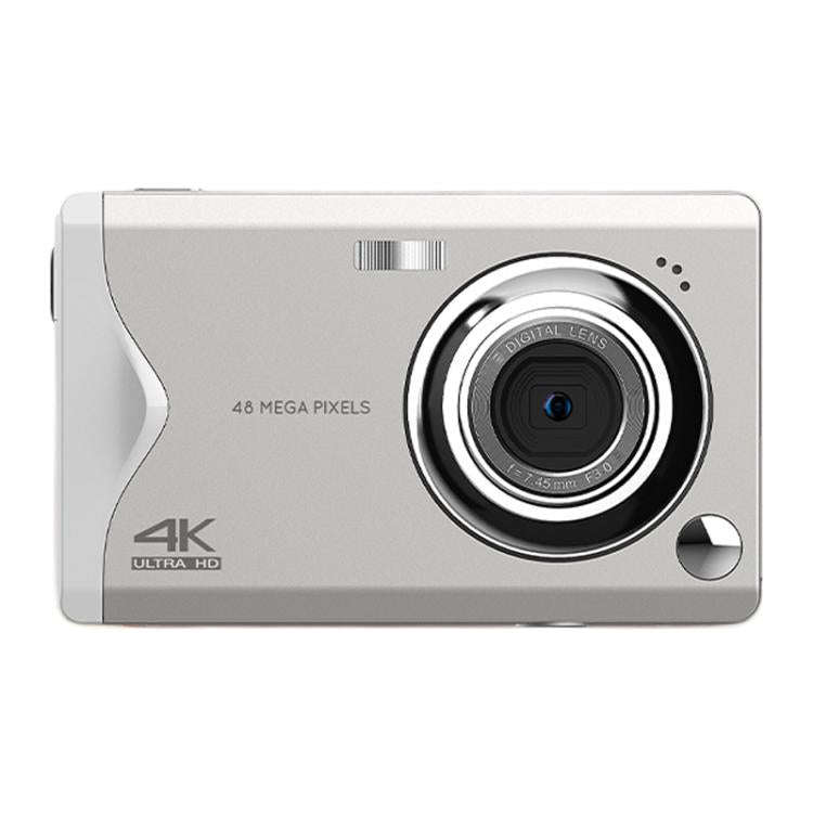 4K HD 3.0-Inch IPS Screen Autofocus HD Digital Camera Student DV Camera SLR(White)