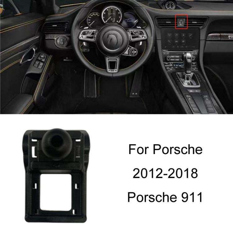 For Porsche Left Driving Car-Mounted Mobile Phone Navigation Holder Base, Model: 12-18 Porsche 911