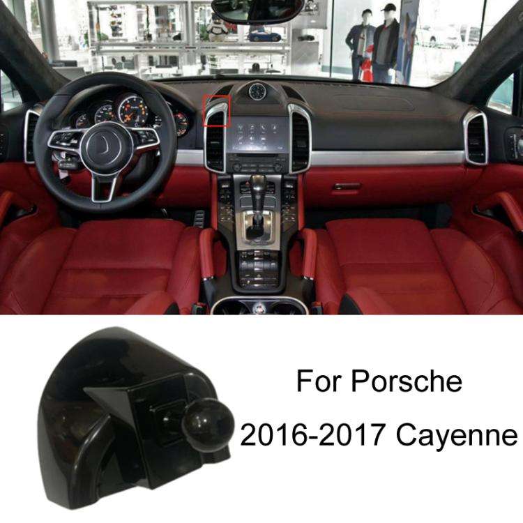 For Porsche Left Driving Car-Mounted Mobile Phone Navigation Holder Base, Model: 16-17 Cayenne