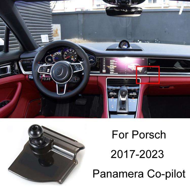 For Porsche Left Driving Car-Mounted Mobile Phone Navigation Holder Base, Model: 17-23 Panamera C...