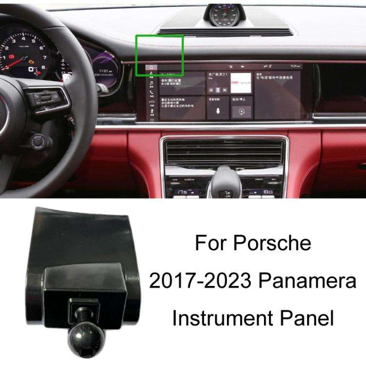 For Porsche Left Driving Car-Mounted Mobile Phone Navigation Holder Base, Model: 17-23 Panamera I...