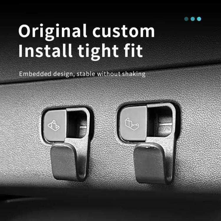 For Tesla Model Y Embedded Trunk Hook Storage Car Hook Automotive Interior Accessories(2pairs /Pack)