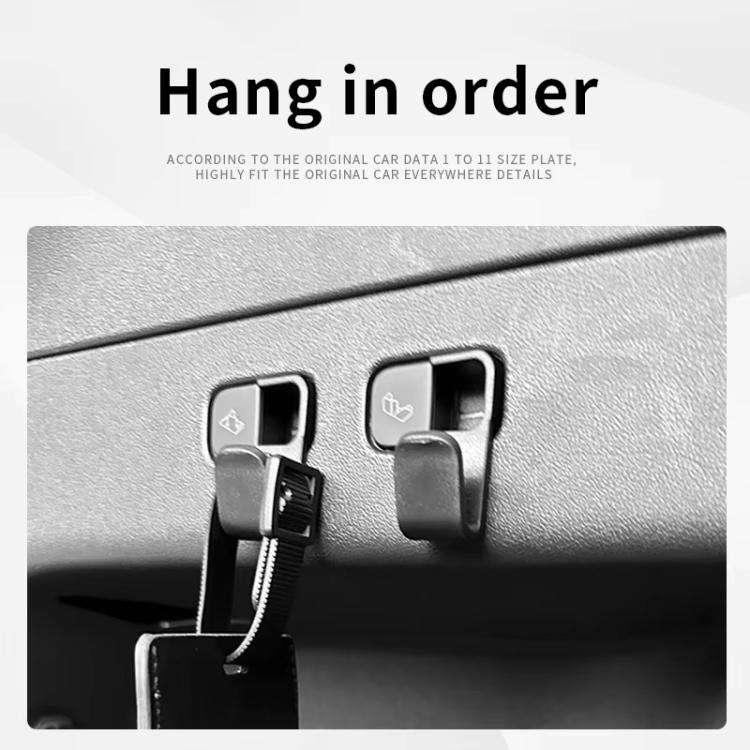 For Tesla Model Y Embedded Trunk Hook Storage Car Hook Automotive Interior Accessories(2pairs /Pack)