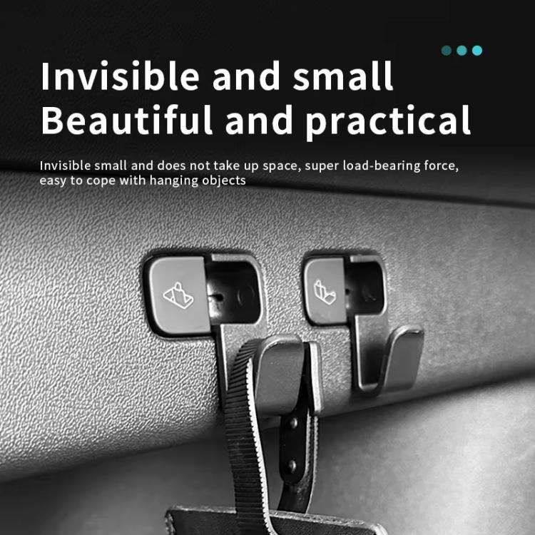 For Tesla Model Y Embedded Trunk Hook Storage Car Hook Automotive Interior Accessories(2pairs /Pack)
