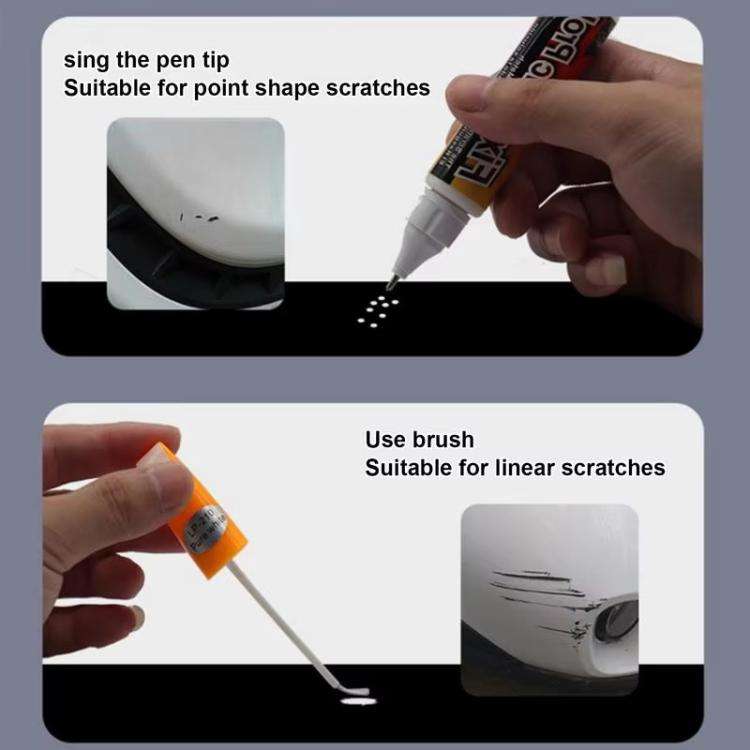 Car Scratch Repair Liquid Paint Touch-Up Pen(White)